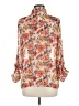 Living Doll 100% Polyester Floral Orange 3/4 Sleeve Blouse Size M - photo 2