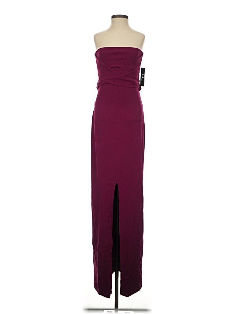 Pre-owned Lulus Cocktail Dress In Burgundy