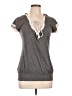 Envi: Gray Short Sleeve Top Size L - photo 1