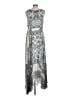 Biya Paisley Silver Cocktail Dress Size L - photo 2