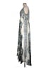 Biya Paisley Silver Cocktail Dress Size L - photo 5