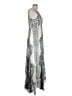 Biya Paisley Silver Cocktail Dress Size L - photo 4