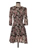 Plastic Island Floral Black Casual Dress Size S - photo 1