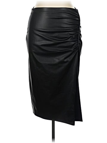 Zara Faux Leather Skirt (view 1)