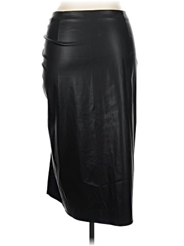 Zara Faux Leather Skirt (view 2)