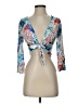 Assorted Brands Blue 3/4 Sleeve Blouse Size S - photo 1