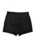 Express 100% Polyester Solid Black Denim Shorts Size 4 - photo 2