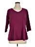 Motto Burgundy 3/4 Sleeve Top Size 1X - photo 1