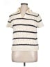 Vince. Ivory Short Sleeve Top Size XL - photo 1