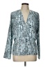Cooper & Ella 100% Polyester Teal Long Sleeve Blouse Size L - photo 1