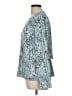 Cooper & Ella 100% Polyester Teal Long Sleeve Blouse Size L - photo 5
