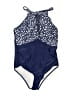 Unbranded Color Block Blue One Piece Swimsuit Size L - photo 1