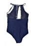 Unbranded Color Block Blue One Piece Swimsuit Size L - photo 2