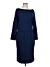 St. John Solid Blue Casual Dress Size 12 - photo 1