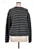 Vince. Stripes Gray Pullover Sweater Size 1X - photo 1
