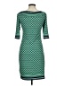 Max Studio Argyle Green Casual Dress Size M - photo 2