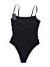 Unbranded Solid Black One Piece Swimsuit Size M - photo 2