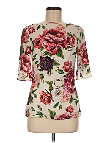Dolce & Gabbana Short Sleeve Silk Top (view 1)