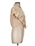 Love Tree 100% Tencel Tan Short Sleeve Blouse Size M - photo 4