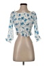 Zara Blue 3/4 Sleeve Blouse Size S - photo 1