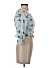 Zara Blue 3/4 Sleeve Blouse Size S - photo 4