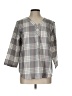 IZOD Gray 3/4 Sleeve Blouse Size L - photo 1