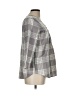 IZOD Gray 3/4 Sleeve Blouse Size L - photo 4