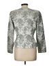 Carmen Marc Valvo 100% Acetate Print Silver Jacket Size 10 - photo 2