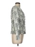 Carmen Marc Valvo 100% Acetate Print Silver Jacket Size 10 - photo 4