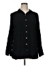 J.Jill 100% Rayon Solid Black 3/4 Sleeve Button-Down Shirt Size XL - photo 1