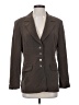 Due Per Due 100% Silk Brown Silk Blazer Size 4 - photo 1