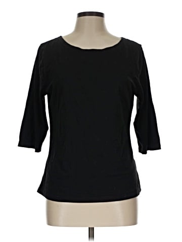 Allegra K 3/4 Sleeve T-Shirt (view 1)
