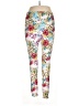 Lularoe Floral White Leggings Size 1X (Tall & Curvy) - photo 1