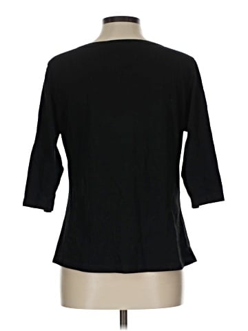 Allegra K 3/4 Sleeve T-Shirt (view 2)