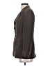 Due Per Due 100% Silk Brown Silk Blazer Size 4 - photo 5