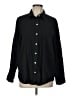 Gap Solid Black Long Sleeve Button-Down Shirt Size L - photo 1