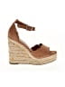 Steve Madden 100% Leather Tan Wedges Size 6 1/2 - photo 1