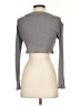 Boohoo Gray Long Sleeve Top Size 4 - photo 2