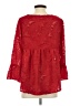 Shein Red 3/4 Sleeve Blouse Size S - photo 2