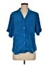 Christian Dior 100% Polyester Blue Vintage Blouse Size 8 - photo 1