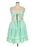 Main Strip 100% Polyester Green Cocktail Dress Size 2X - photo 2
