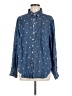 Torrid 100% Tencel Stars Blue Long Sleeve Button-Down Shirt Size Med Plus (00) - photo 1
