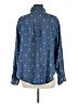 Torrid 100% Tencel Stars Blue Long Sleeve Button-Down Shirt Size Med Plus (00) - photo 2