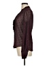 Express Polka Dots Burgundy Long Sleeve Blouse Size M - photo 5