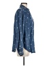Torrid 100% Tencel Stars Blue Long Sleeve Button-Down Shirt Size Med Plus (00) - photo 4