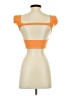 Shein Orange Short Sleeve Top Size 4 - photo 2