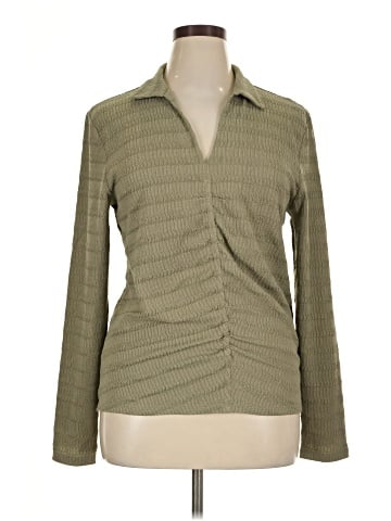 G by Giuliana Rancic Long Sleeve Blouse (view 1)