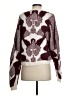 BA&SH Houndstooth Burgundy Pullover Sweater Size Sm (1) - photo 2