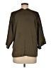 The Reset 100% Polyester Brown 3/4 Sleeve Blouse Size M - photo 2