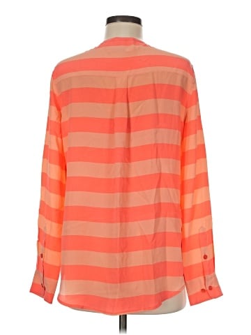 Equipment Long Sleeve Silk Top (view 2)